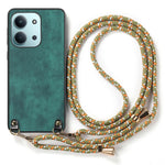 Retro Leather Case For Xiaomi Poco C85 4G (171mm) / Redmi 15C 4G (Global) (171mm) Phone Back Cover with Adjustable Strap