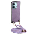Retro Leather Case For Xiaomi Poco C85 4G (171mm) / Redmi 15C 4G (Global) (171mm) Phone Back Cover with Adjustable Strap