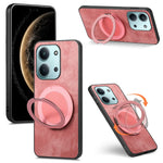Stress Relief Retro Leather Cover For Xiaomi Poco C85 4G (171mm) / Redmi 15C 4G (EU) (173mm) Phone Case with Rotating Kickstand