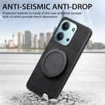 Stress Relief Retro Leather Cover For Xiaomi Poco C85 4G (171mm) / Redmi 15C 4G (EU) (173mm) Phone Case with Rotating Kickstand