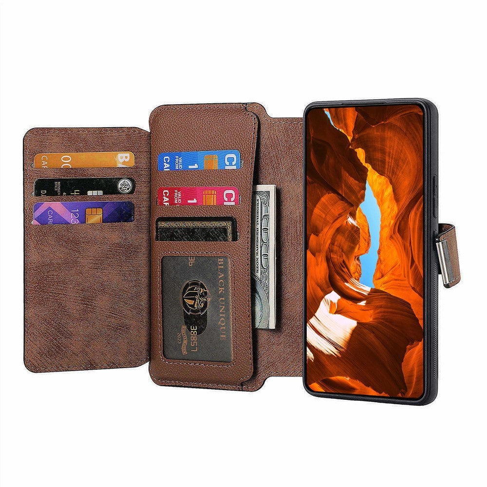 CASENEO MW-02-mobilcover til Xiaomi Redmi 15C 5G (EU) (173 mm) / 15C 4G (EU) (173 mm), aftageligt magnetisk læderetui