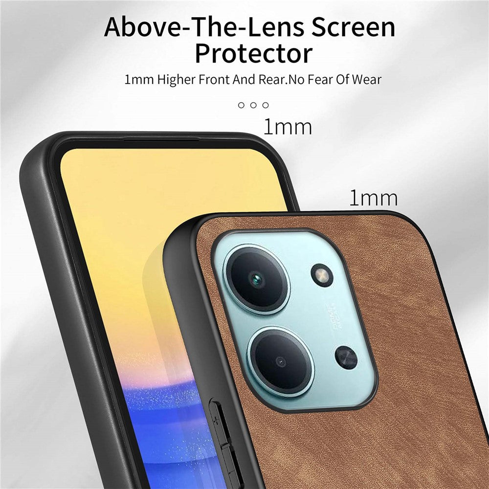 Shockproof Case For Xiaomi Redmi 15C 5G (EU) (173mm) / 15C 4G (EU) (173mm) Slim Retro Leather Phone Back Cover
