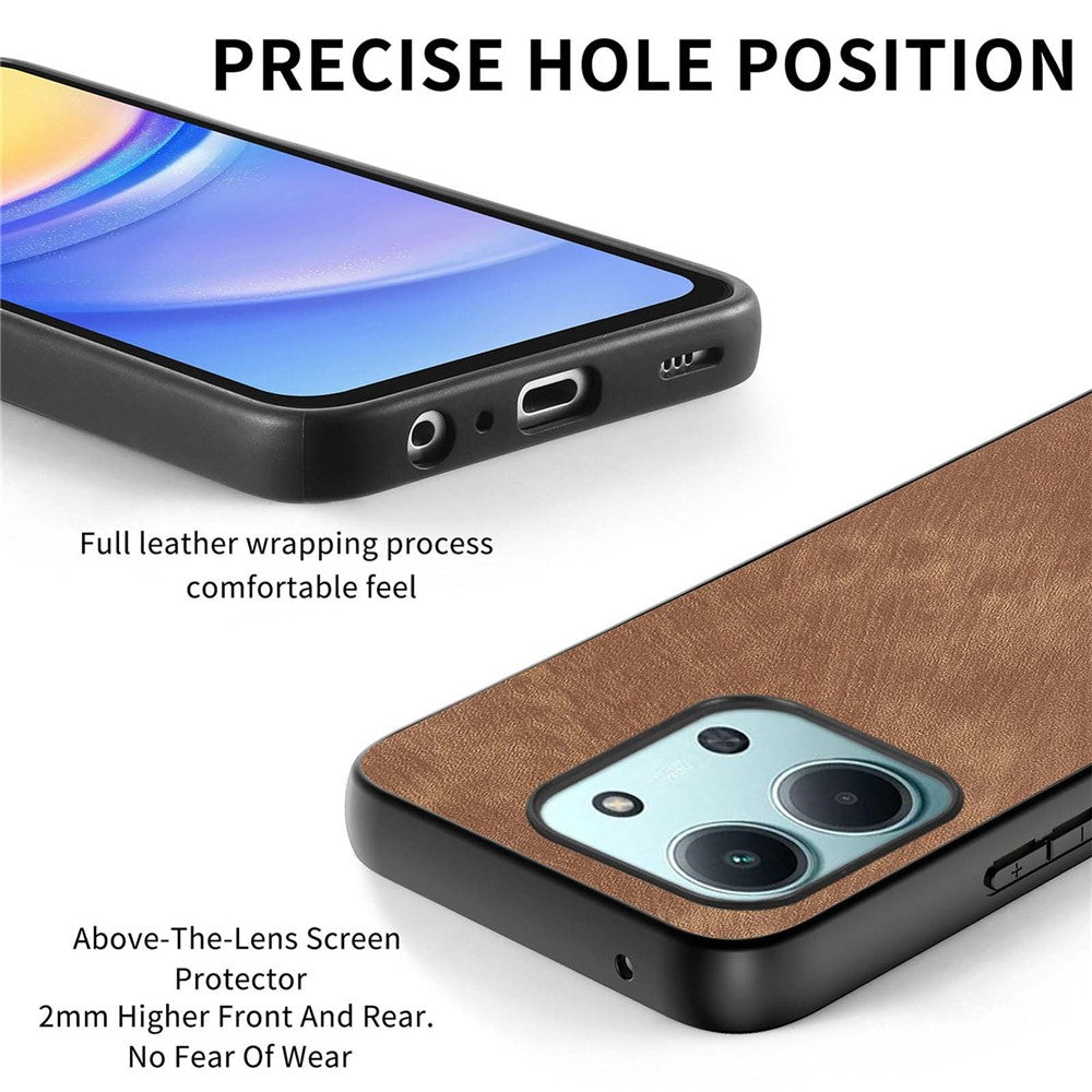 Shockproof Case For Xiaomi Redmi 15C 5G (EU) (173mm) / 15C 4G (EU) (173mm) Slim Retro Leather Phone Back Cover