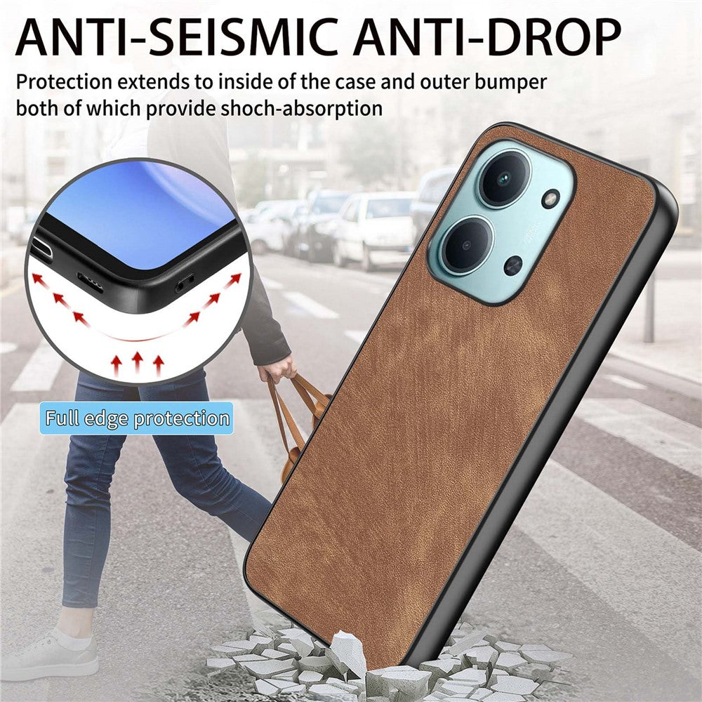 Shockproof Case For Xiaomi Redmi 15C 5G (EU) (173mm) / 15C 4G (EU) (173mm) Slim Retro Leather Phone Back Cover