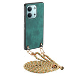 Retro Leather Case For Xiaomi Redmi 15C 5G (EU) (173mm) / 15C 4G (EU) (173mm) Phone Back Cover with Adjustable Strap