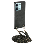 Retro Leather Case For Xiaomi Redmi 15C 5G (EU) (173mm) / 15C 4G (EU) (173mm) Phone Back Cover with Adjustable Strap