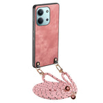 Retro Leather Case For Xiaomi Redmi 15C 5G (EU) (173mm) / 15C 4G (EU) (173mm) Phone Back Cover with Adjustable Strap