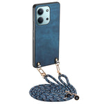 Retro Leather Case For Xiaomi Redmi 15C 5G (EU) (173mm) / 15C 4G (EU) (173mm) Phone Back Cover with Adjustable Strap