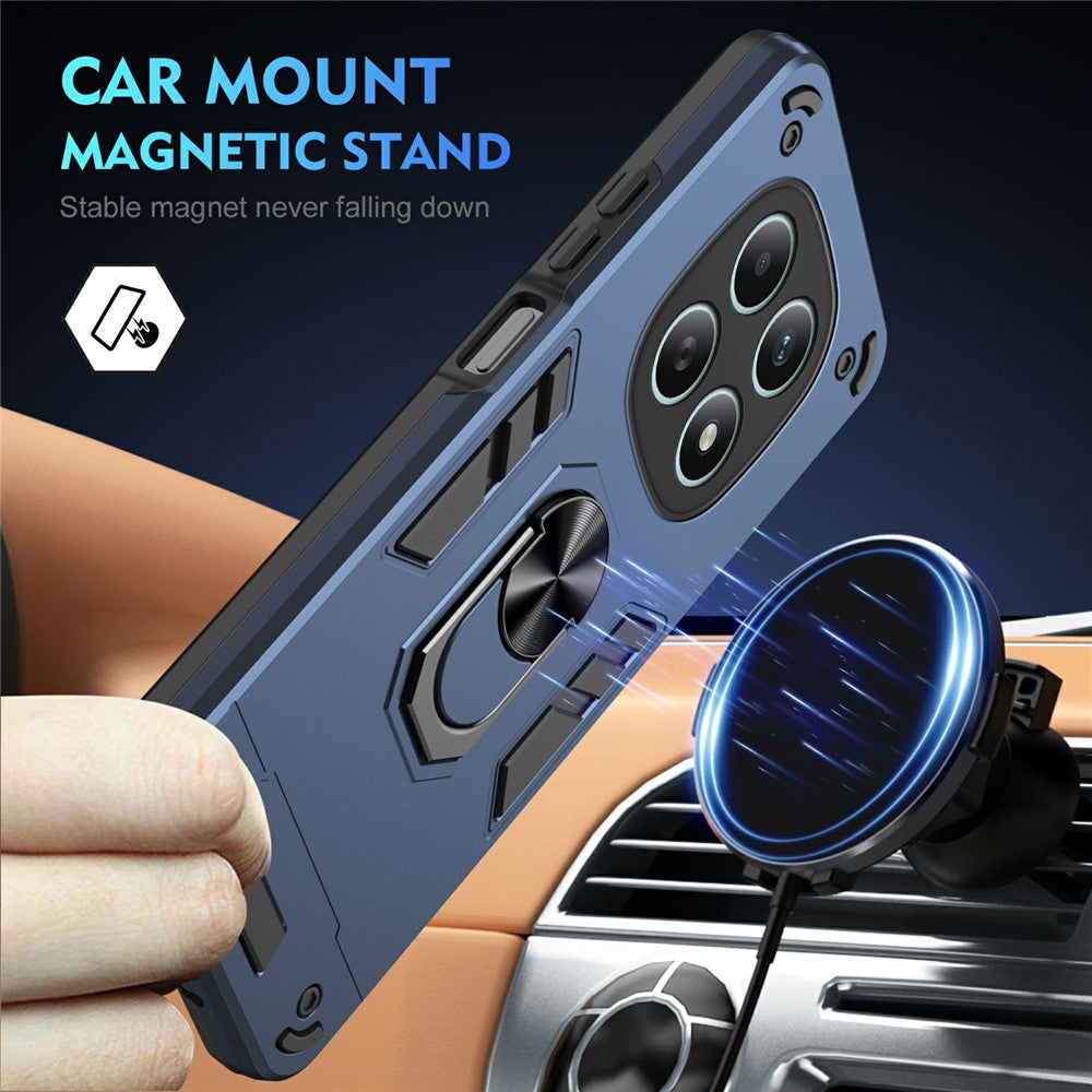 For Xiaomi Poco M8 5G / Redmi Note 15 5G (Global) Case PC + TPU Drop Defend Phone Cover with Ring Kickstand