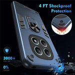 For Xiaomi Poco M8 5G / Redmi Note 15 5G (Global) Case PC + TPU Drop Defend Phone Cover with Ring Kickstand