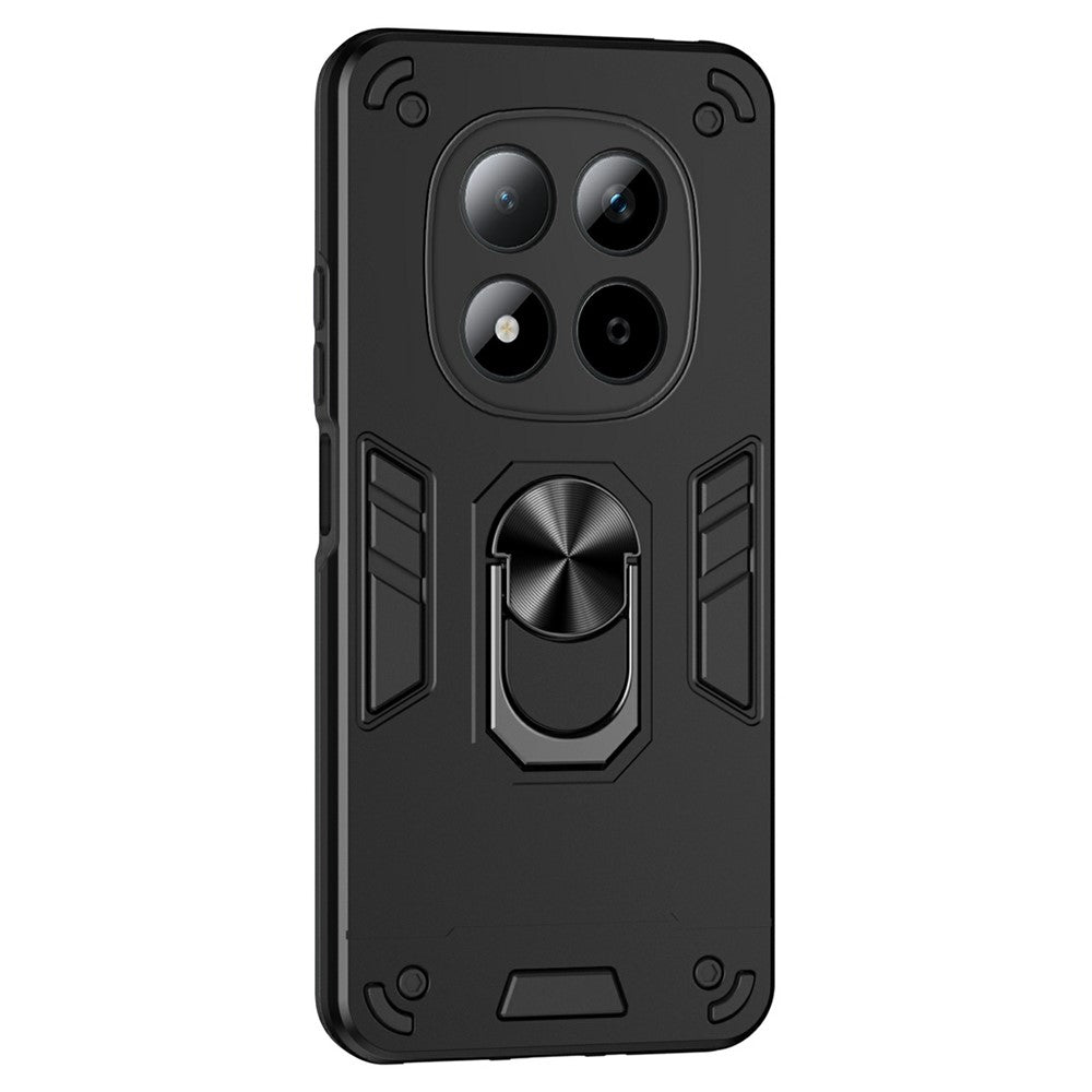 Xiaomi Redmi Note 15 Pro 5G (Global) skal PC + TPU Drop Defend mobilskal med ringstöd
