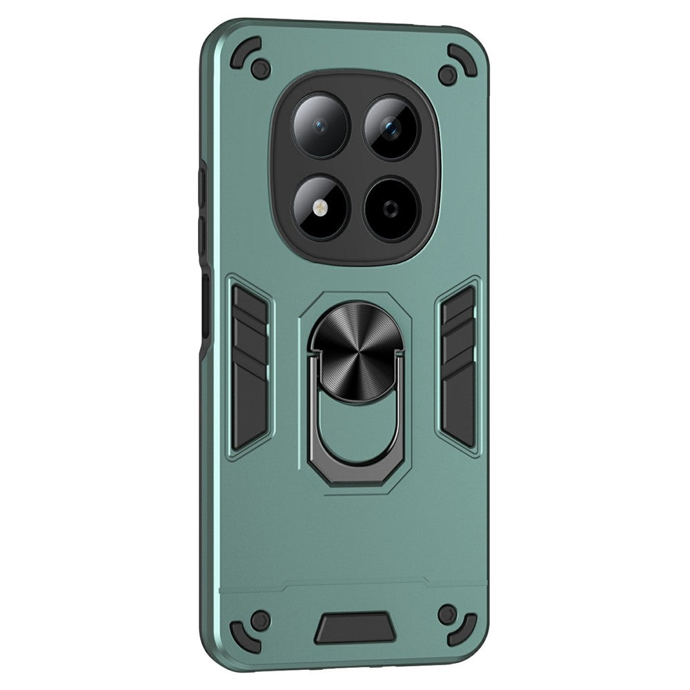 Xiaomi Redmi Note 15 Pro 5G (Global) skal PC + TPU Drop Defend mobilskal med ringstöd