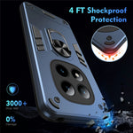 Xiaomi Poco M8 Pro 5G / Redmi Note 15 Pro+ 5G (Global) Skal PC + TPU Drop Defend mobilskal med Ringstöd