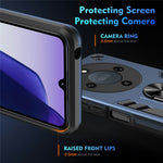 For Honor Magic8 Lite 5G / X9d 5G / X70 5G Case PC + TPU Drop Defend Phone Cover with Ring Kickstand