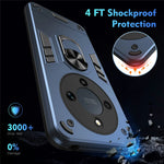 For Honor Magic8 Lite 5G / X9d 5G / X70 5G Case PC + TPU Drop Defend Phone Cover with Ring Kickstand
