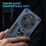 For Honor Magic8 Lite 5G / X9d 5G / X70 5G Case PC + TPU Drop Defend Phone Cover with Ring Kickstand