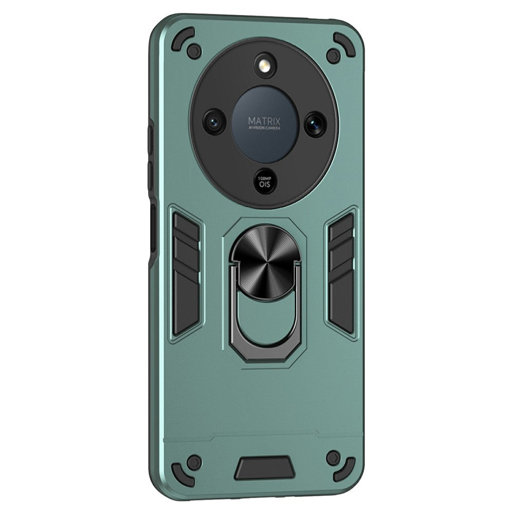 For Honor Magic8 Lite 5G / X9d 5G / X70 5G Case PC + TPU Drop Defend Phone Cover with Ring Kickstand