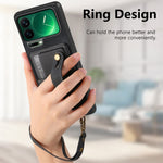 For Xiaomi 17 Pro Retro PU Leather Back Cover with Card Holder and Wristband Kickstand