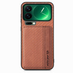For Xiaomi 17 Pro Max Case RFID Blocking Carbon Fiber Leather Phone Back Cover with Card Holder