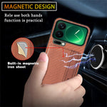 For Xiaomi 17 Pro Max Case RFID Blocking Carbon Fiber Leather Phone Back Cover with Card Holder