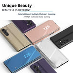 Samsung Galaxy S26 Flip Läderfodral med Stativ Helkroppsskyddande mobilfodral