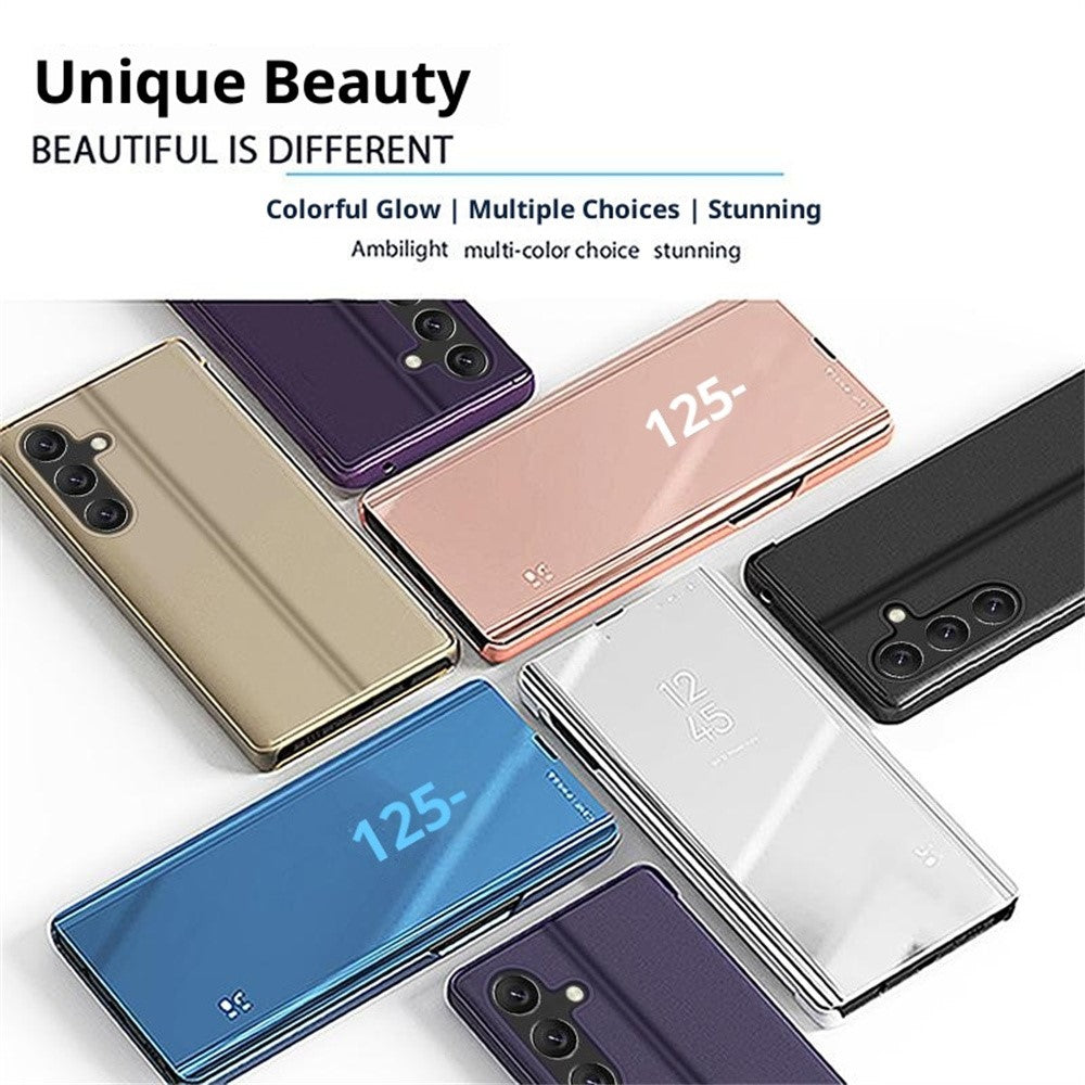 Samsung Galaxy S26 Flip Läderfodral med Stativ Helkroppsskyddande mobilfodral