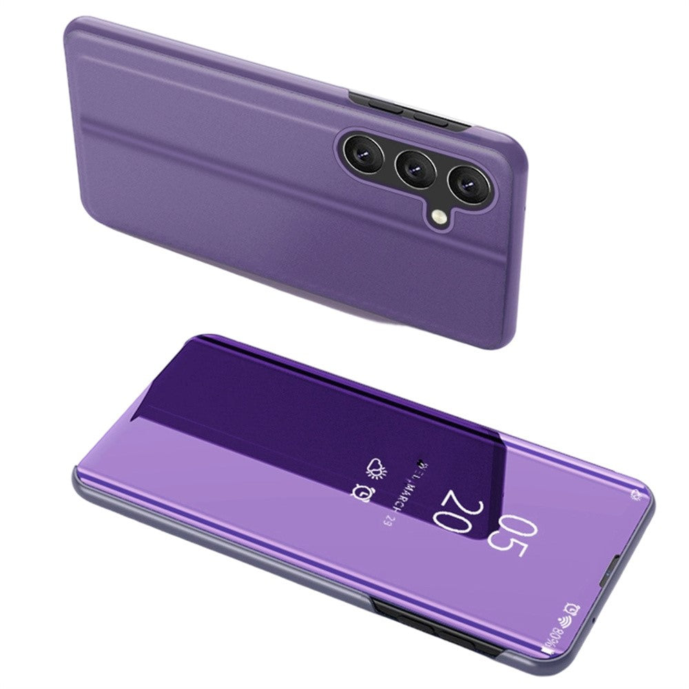 Samsung Galaxy S26 Flip Läderfodral med Stativ Helkroppsskyddande mobilfodral