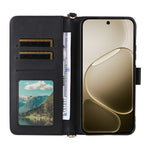 For Oppo F31 Pro 5G / A6 Pro 5G (China) Leather Case Stand Wallet Phone Cover with Shoulder / Wrist Strap