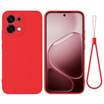 Til Oppo F31 5G / A6 Pro 5G / 4G Flydende Silikonecover Telefonbagside med Håndrem