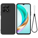 For Xiaomi 17 Liquid Silicone Case Phone Back Cover with Hand Strap