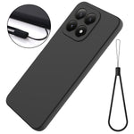 For Xiaomi 17 Liquid Silicone Case Phone Back Cover with Hand Strap