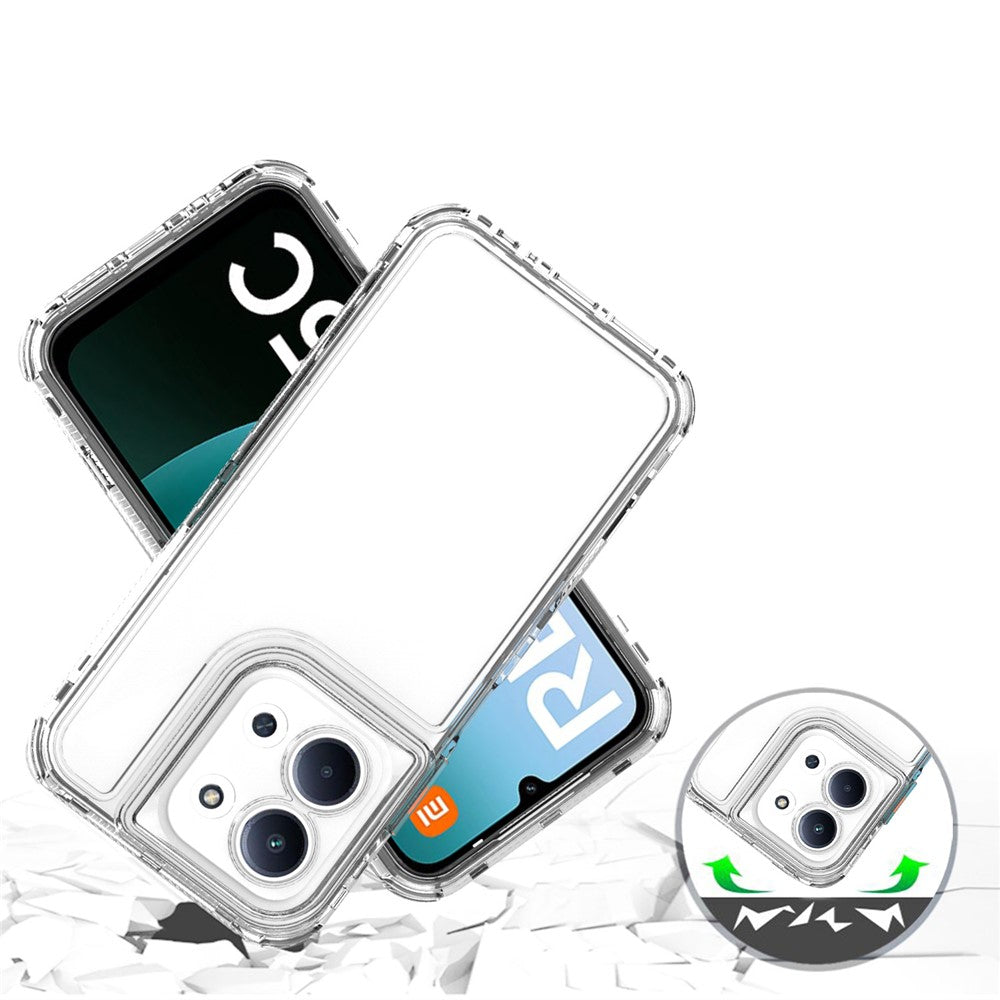 For Xiaomi Redmi 15C 4G (Global) (171mm) / Poco C85 4G (171mm) Case Anti Scratch Acrylic TPU Clear Phone Cover