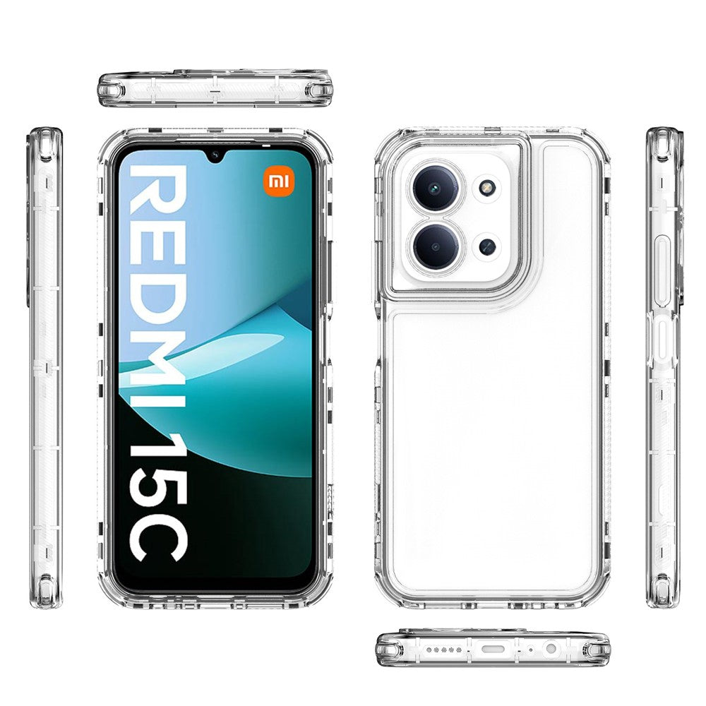 For Xiaomi Redmi 15C 4G (Global) (171mm) / Poco C85 4G (171mm) Case Anti Scratch Acrylic TPU Clear Phone Cover