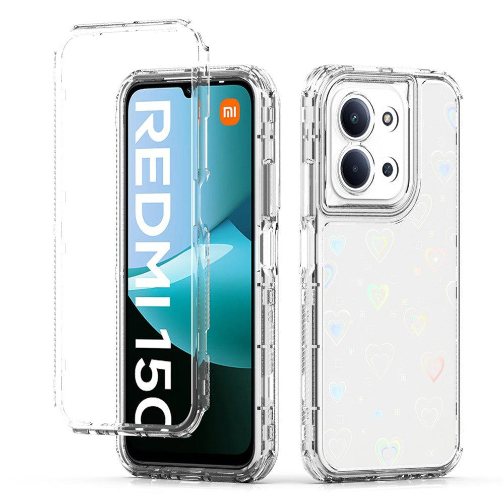 For Xiaomi Redmi 15C 4G (Global) (171mm) / Poco C85 4G (171mm) Case Precise Cutouts Acrylic TPU Clear Phone Cover with Laser-printed Film