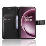 For OnePlus 15 5G Leather Wallet Case with Strap Diamond Texture Phone Cover