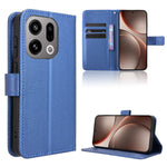 For Oppo Find X9 5G Leather Wallet Case with Strap Diamond Texture Phone Cover