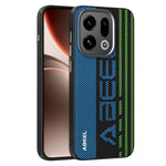ABEEL For Oppo Find X9 5G Magnetic Case Micro-Embossing 6D Printed PC TPU Aluminum Alloy Leather Phone Cover