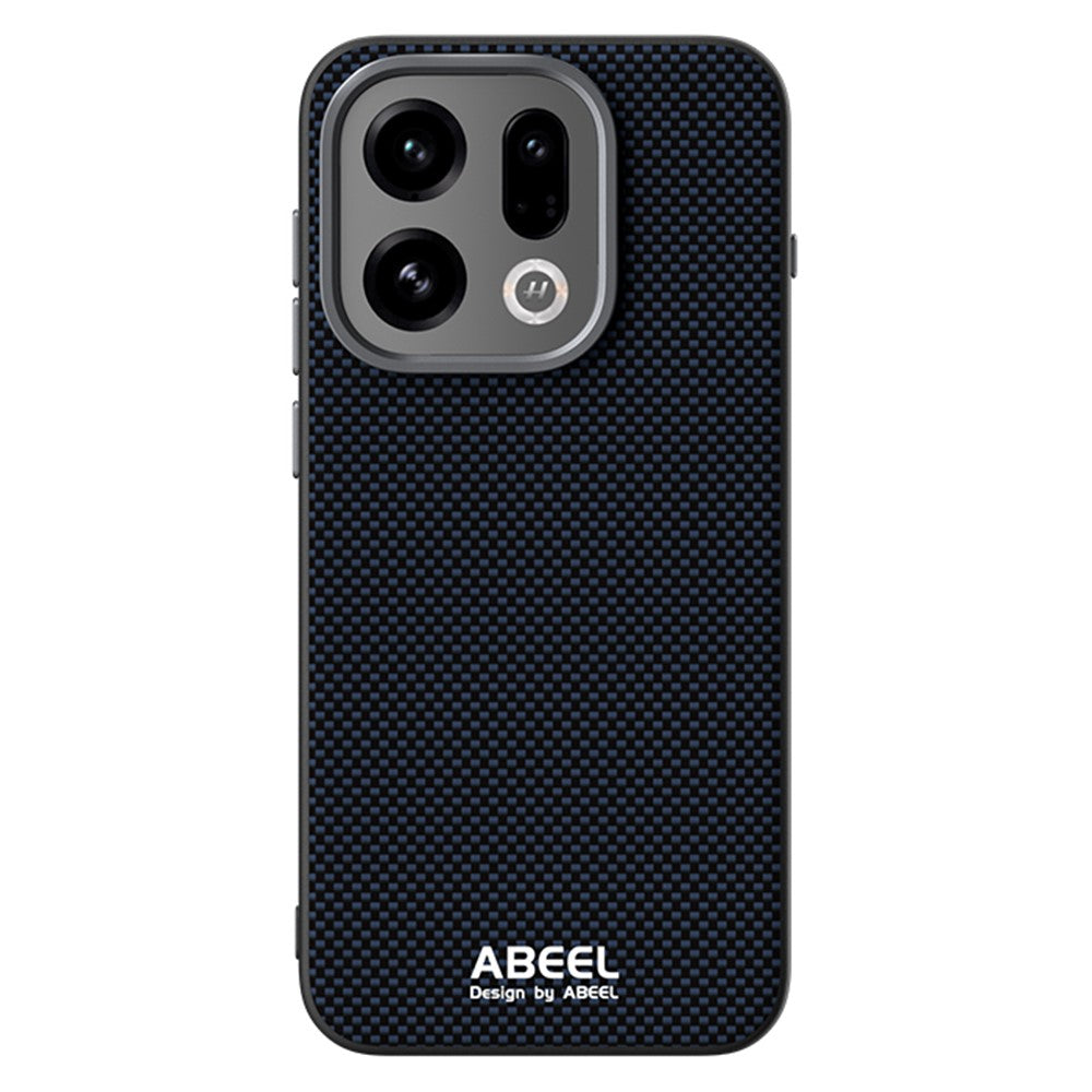 ABEEL For Oppo Find X9 5G Magnetic Case Printed PC TPU Aluminum Alloy Leather Phone Cover