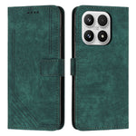 For Xiaomi 17 Stand Case Imprinted Lines Leather Phone Cover