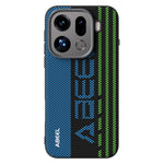 ABEEL For Oppo Find X9 Pro 5G Magnetic Case Micro-Embossing 6D Printed PC TPU Aluminum Alloy Leather Phone Cover