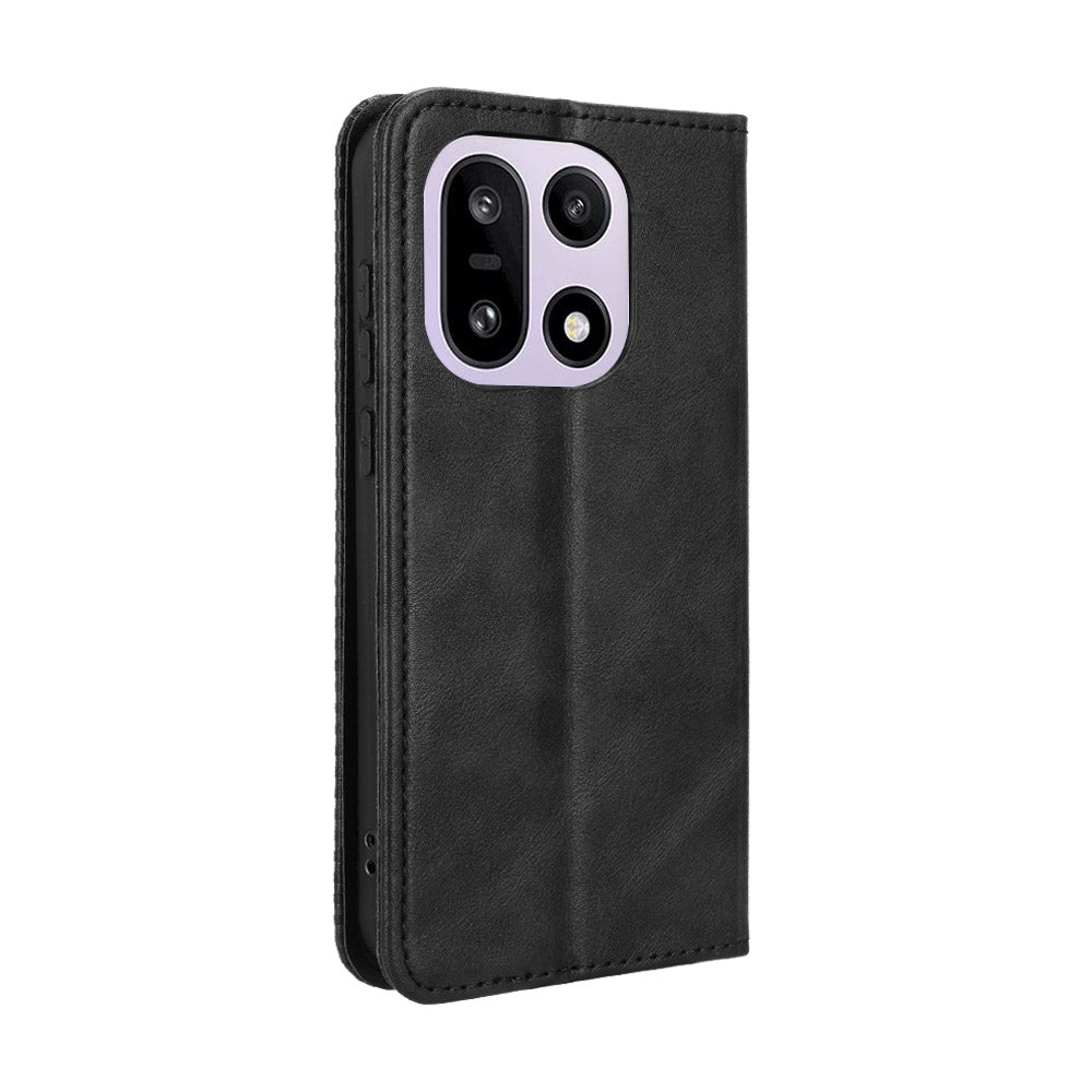 For OnePlus 15 5G Leather Case Wallet Stand Retro Texture Phone Cover