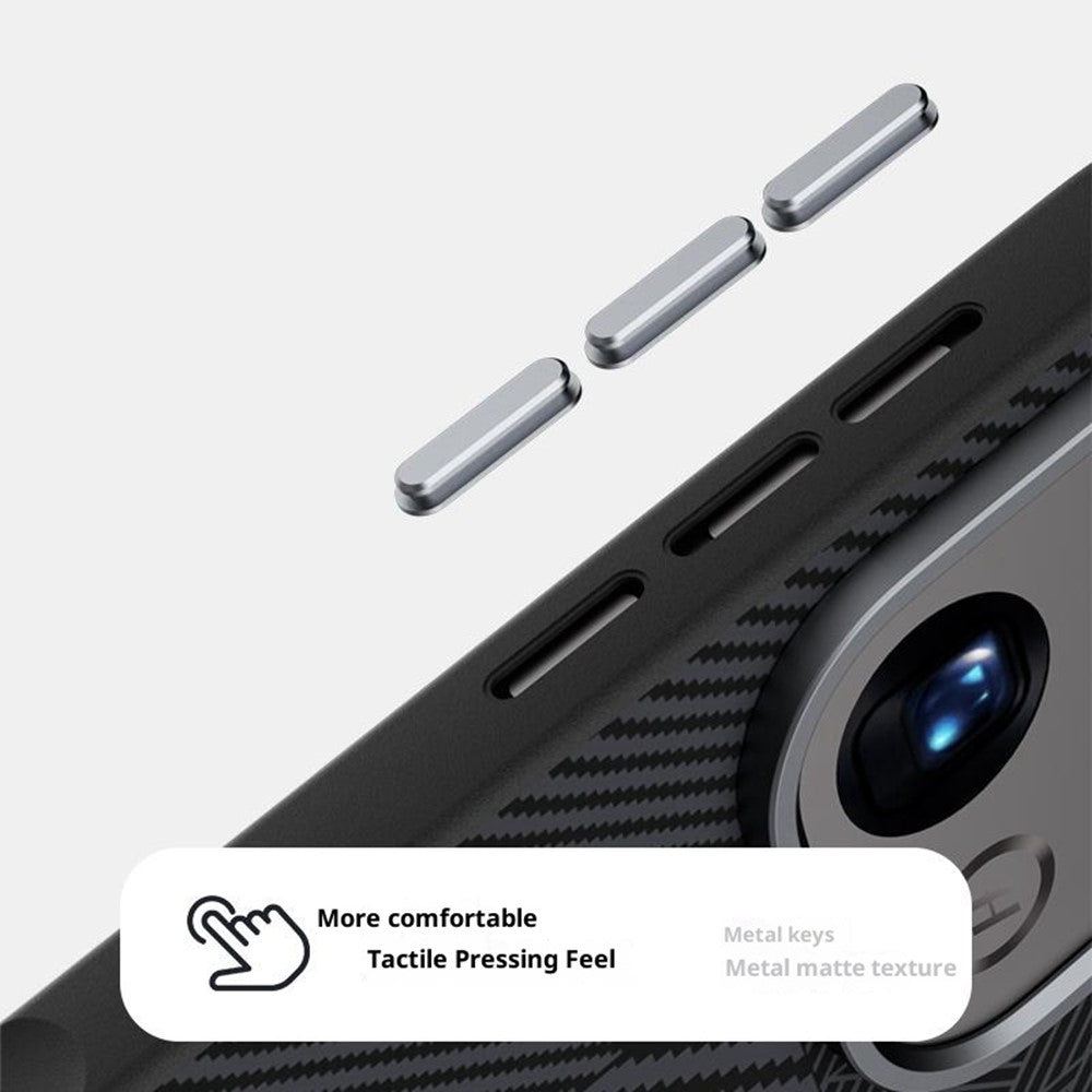 ABEEL magnetisk cover til Oppo Find X9 Pro 5G, PC + TPU + aluminiumslegering + PU-læder, slankt mobilcover