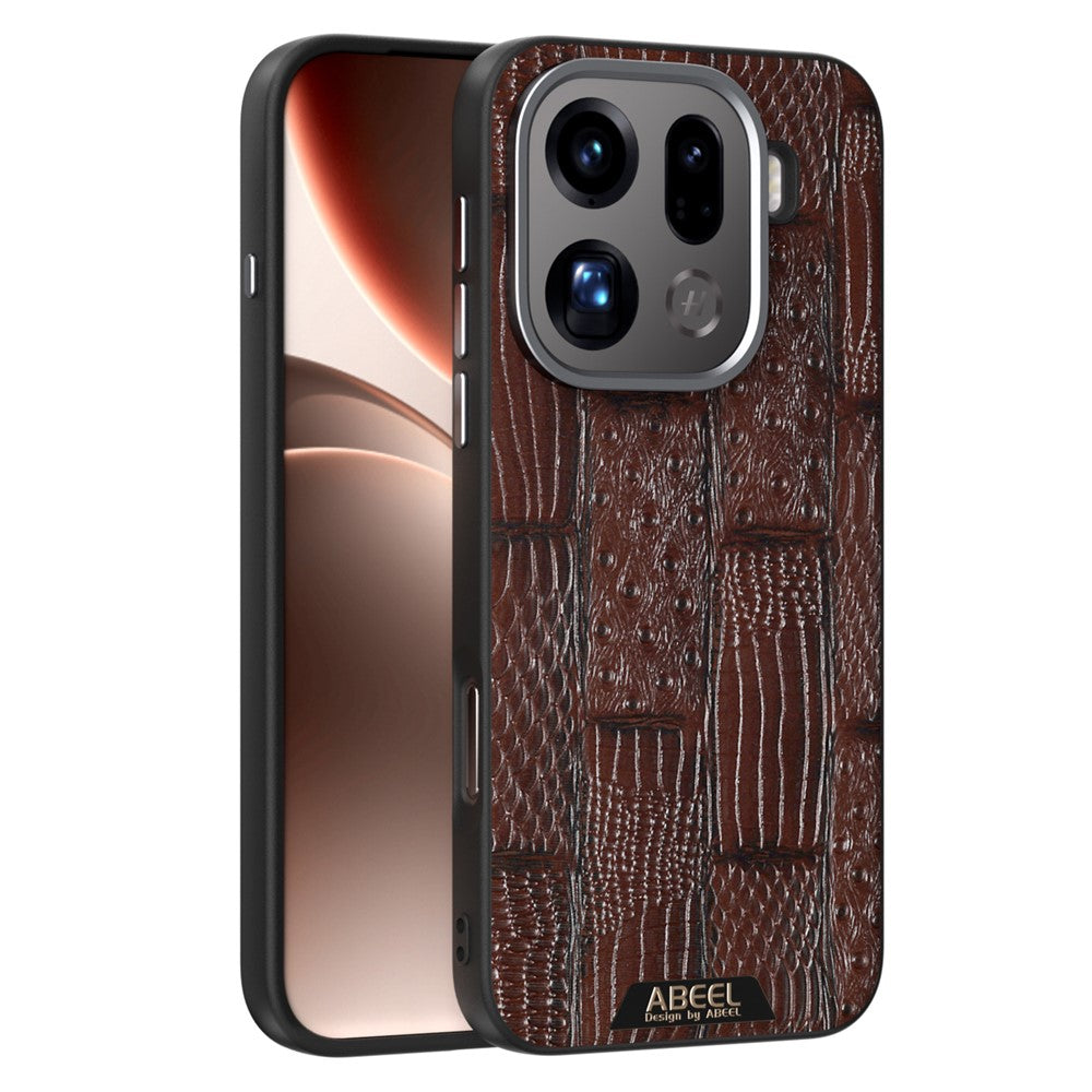 ABEEL För Oppo Find X9 Pro 5G Magnetiskt Skal Beast Texture Mikroprägling Baksida