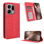 Oppo Find X9 5G Läderfodral Plånboksfodral Retro Textur mobilskal
