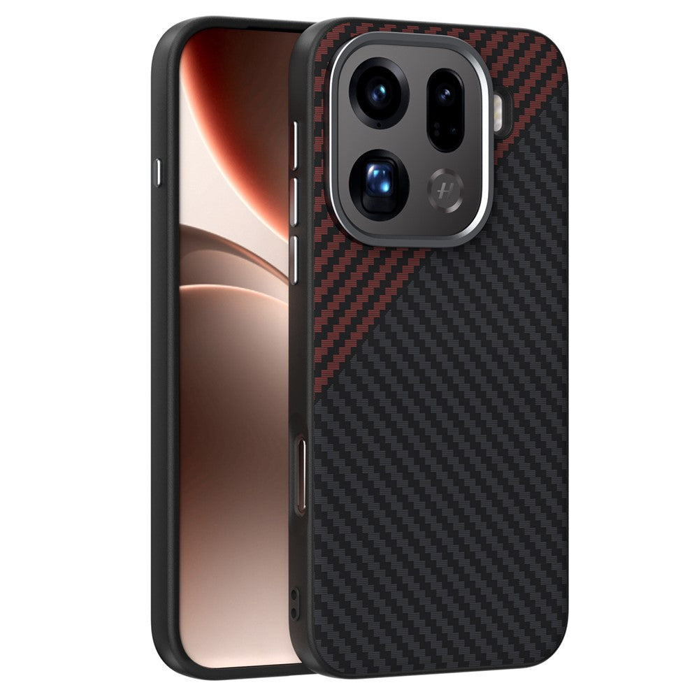 ABEEL For Oppo Find X9 Pro 5G Magnetic Case Carbon Fiber Texture Back Cover