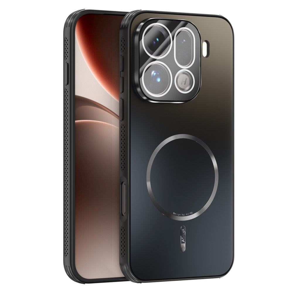 ABEEL-magnetisk mobilbagside i TPU og PC med kølende mat overflade og linsefilm til Oppo Find X9 Pro 5G