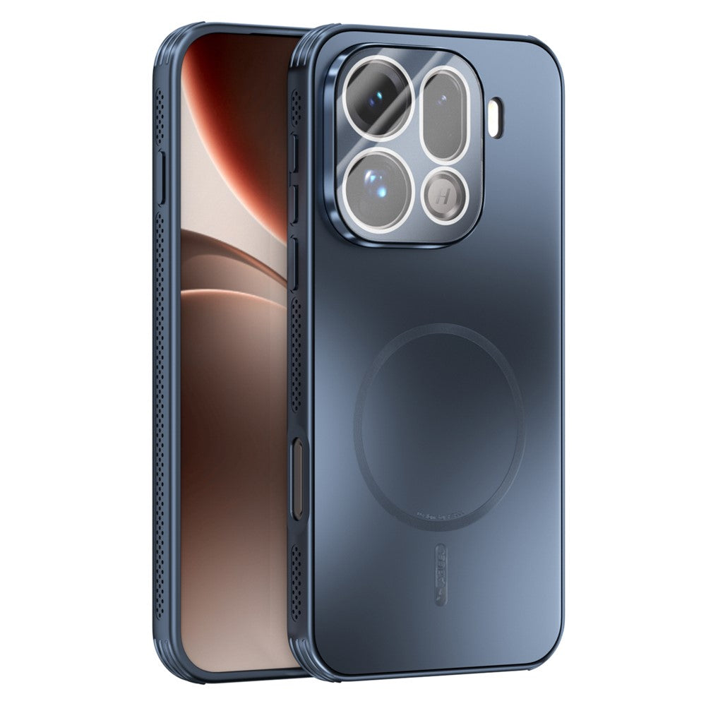 ABEEL-magnetisk mobilbagside i TPU og PC med kølende mat overflade og linsefilm til Oppo Find X9 Pro 5G