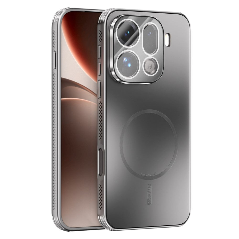 ABEEL-magnetisk mobilbagside i TPU og PC med kølende mat overflade og linsefilm til Oppo Find X9 Pro 5G