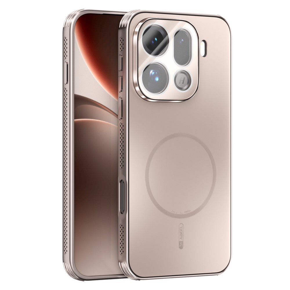 ABEEL-magnetisk mobilbagside i TPU og PC med kølende mat overflade og linsefilm til Oppo Find X9 Pro 5G