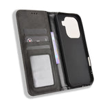 For Oppo Find X9 Pro 5G Leather Case Wallet Stand Retro Texture Phone Cover